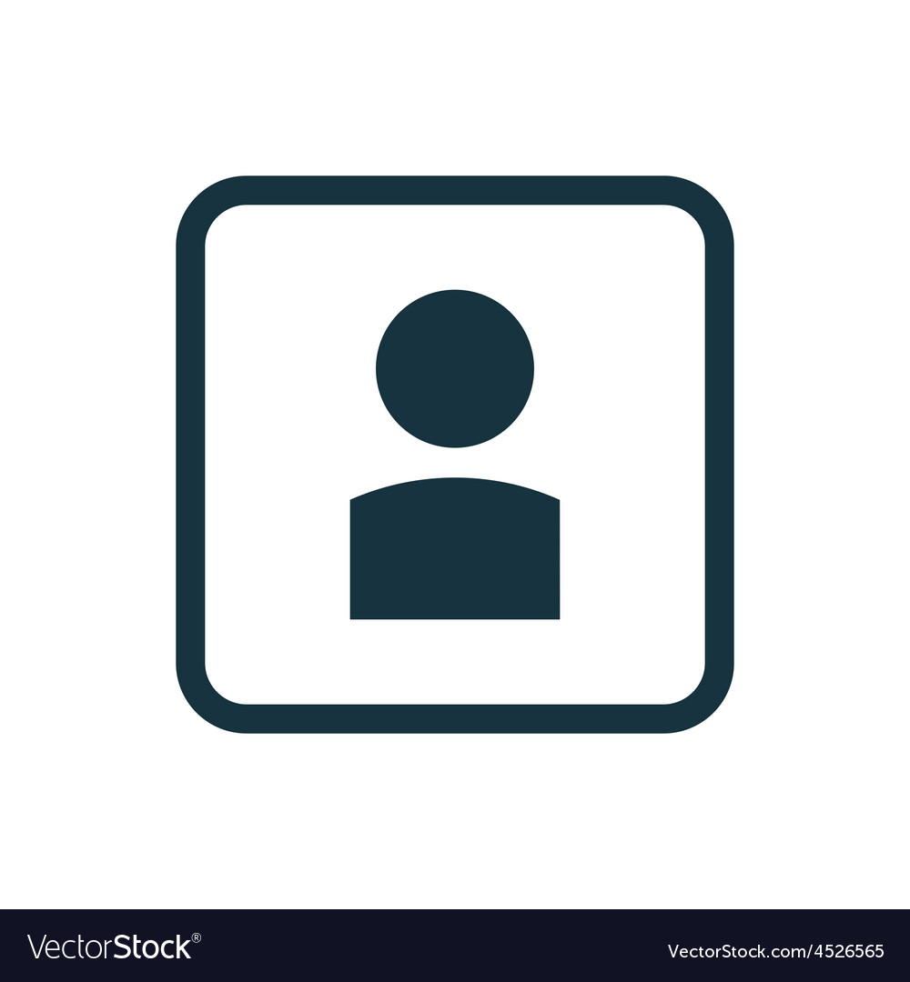 Profile icon rounded squares button