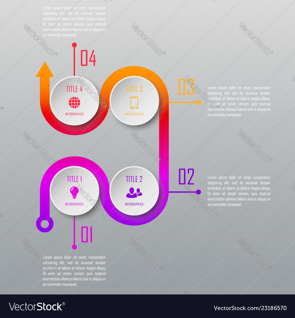 Abstract infographic template for chart diagram Vector Image