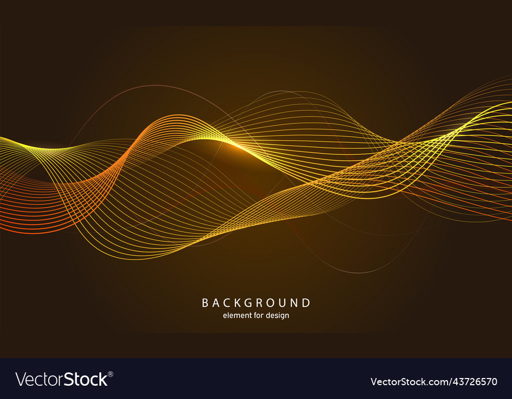 Abstract wave background element for design vector image Abstract wave background element for design