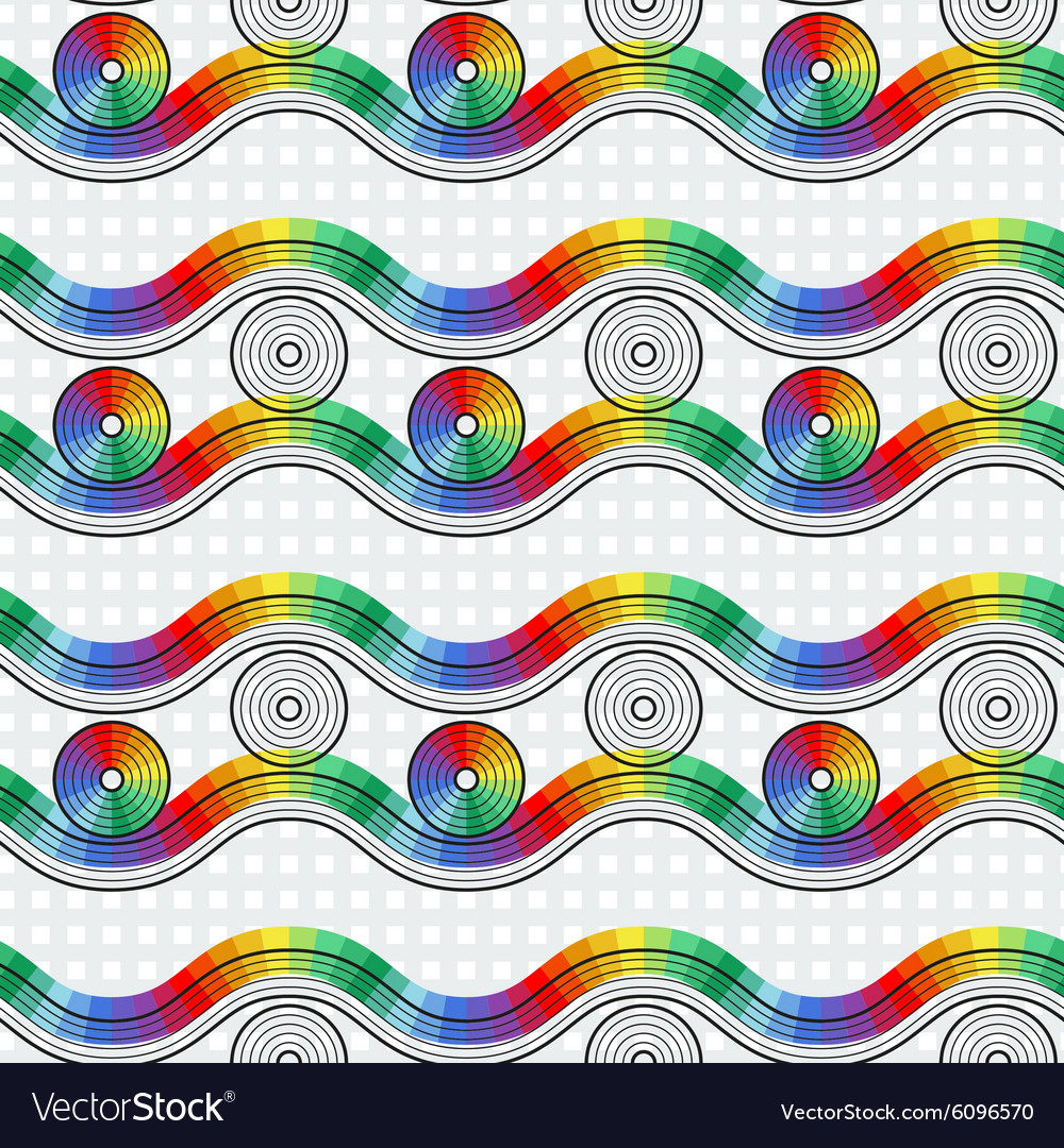 Seamless abstract pattern of elements