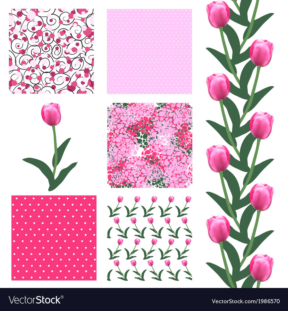 Seamless patterns set