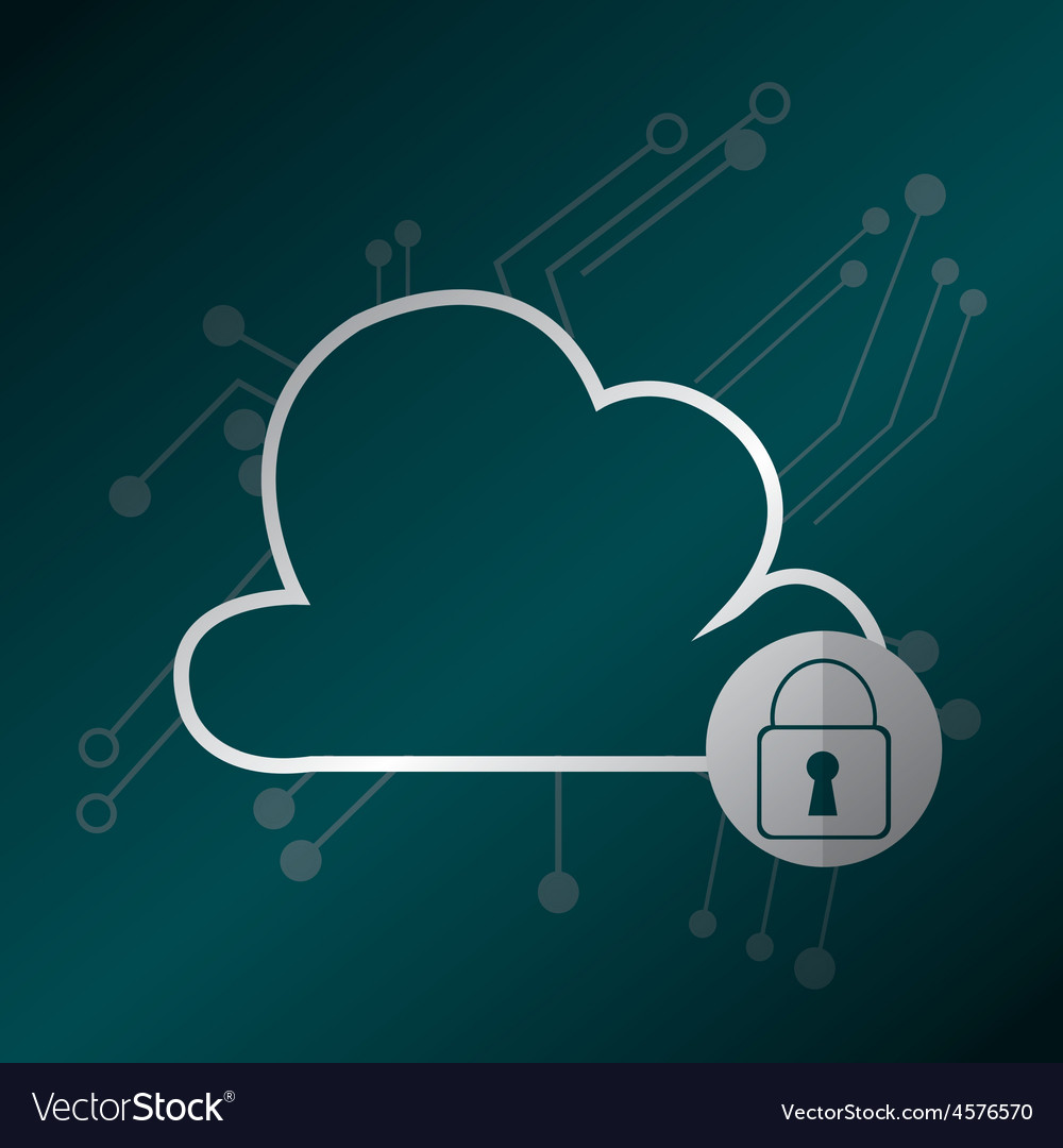 Security system design Royalty Free Vector Image