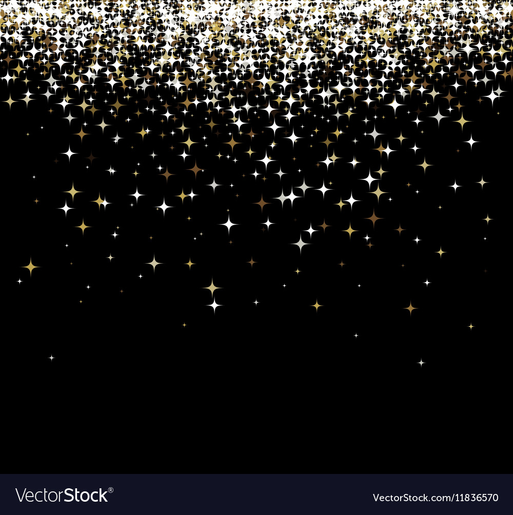 Shimmering Golden Star Background