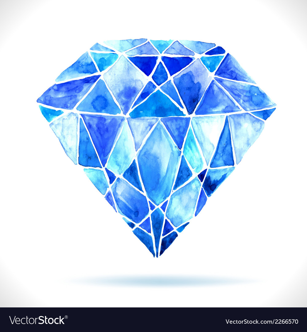 Wasserfarbe Diamant-Splash