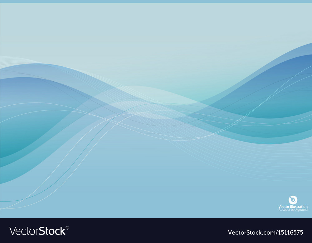 Abstract background transparent waved lines