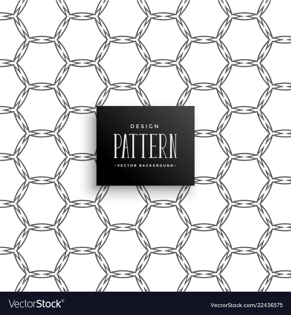 Abstract honeycomb pattern line art