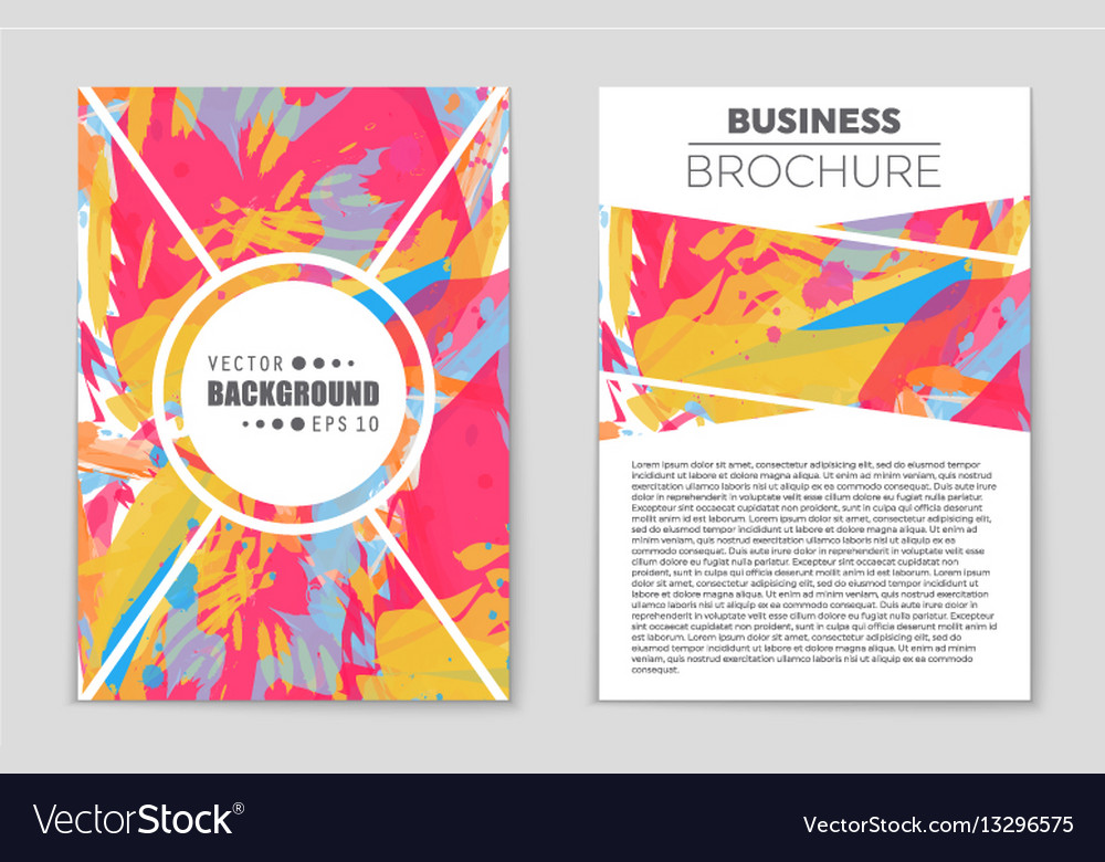 Abstract layout background set for art
