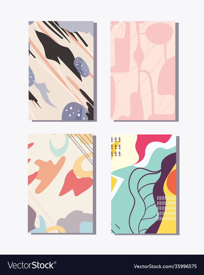 Abstract pattern backgrounds icon collection