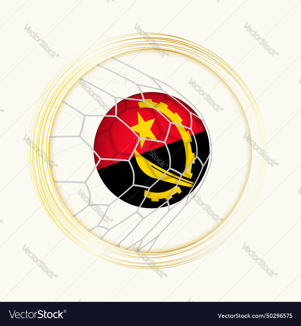 Angola scoring ziel abstrakt fußball symbol