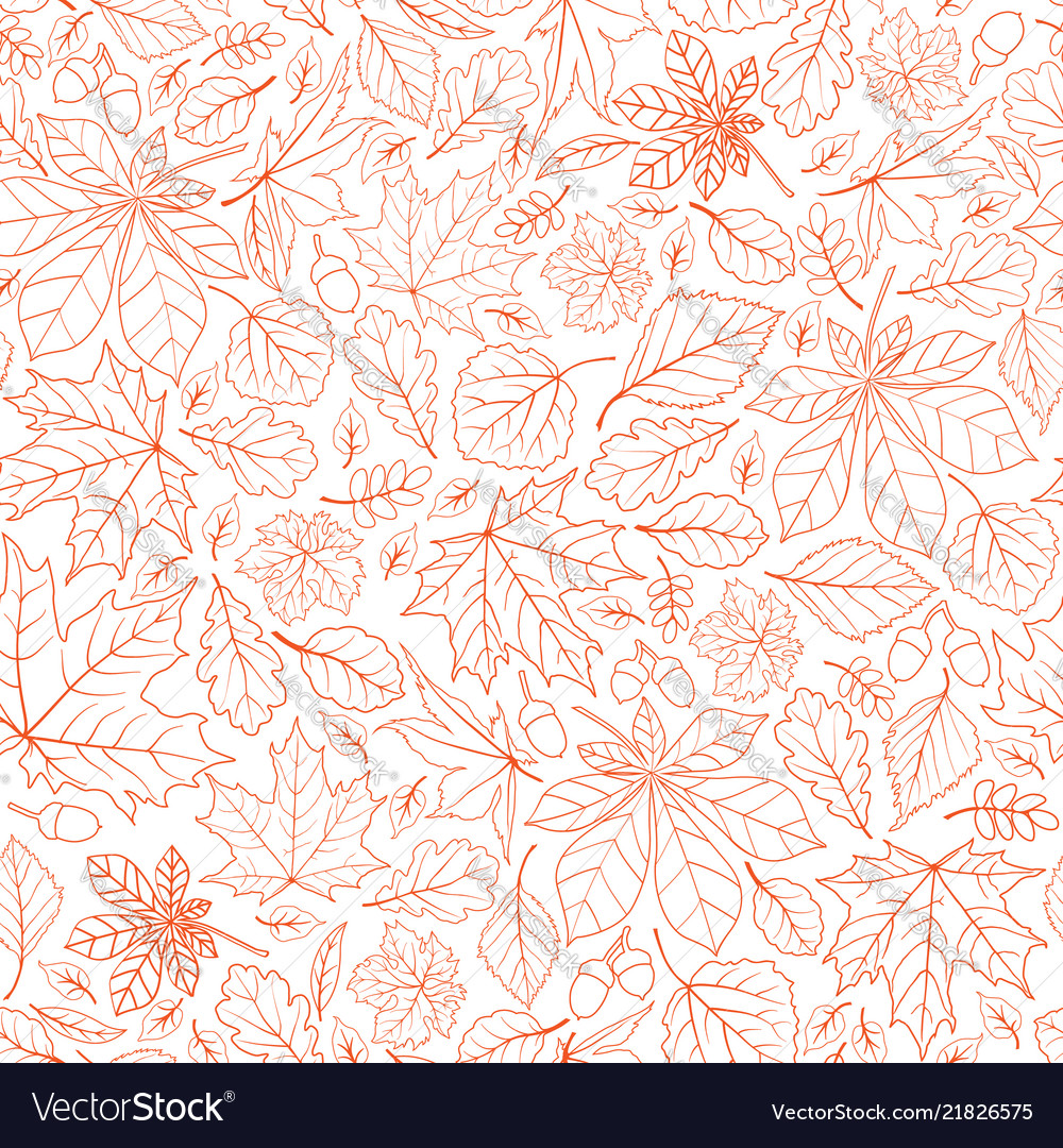 Autumn Leaf Seamless Pattern
