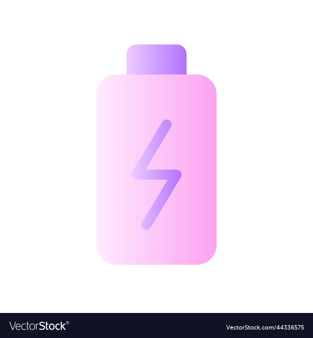 Battery flat gradient two-color ui icon
