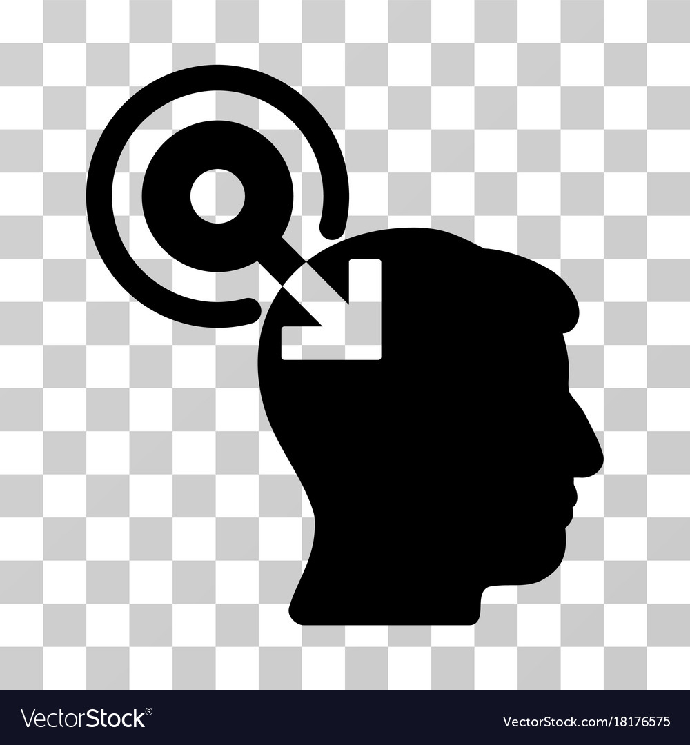 Brain interface plug-in icon