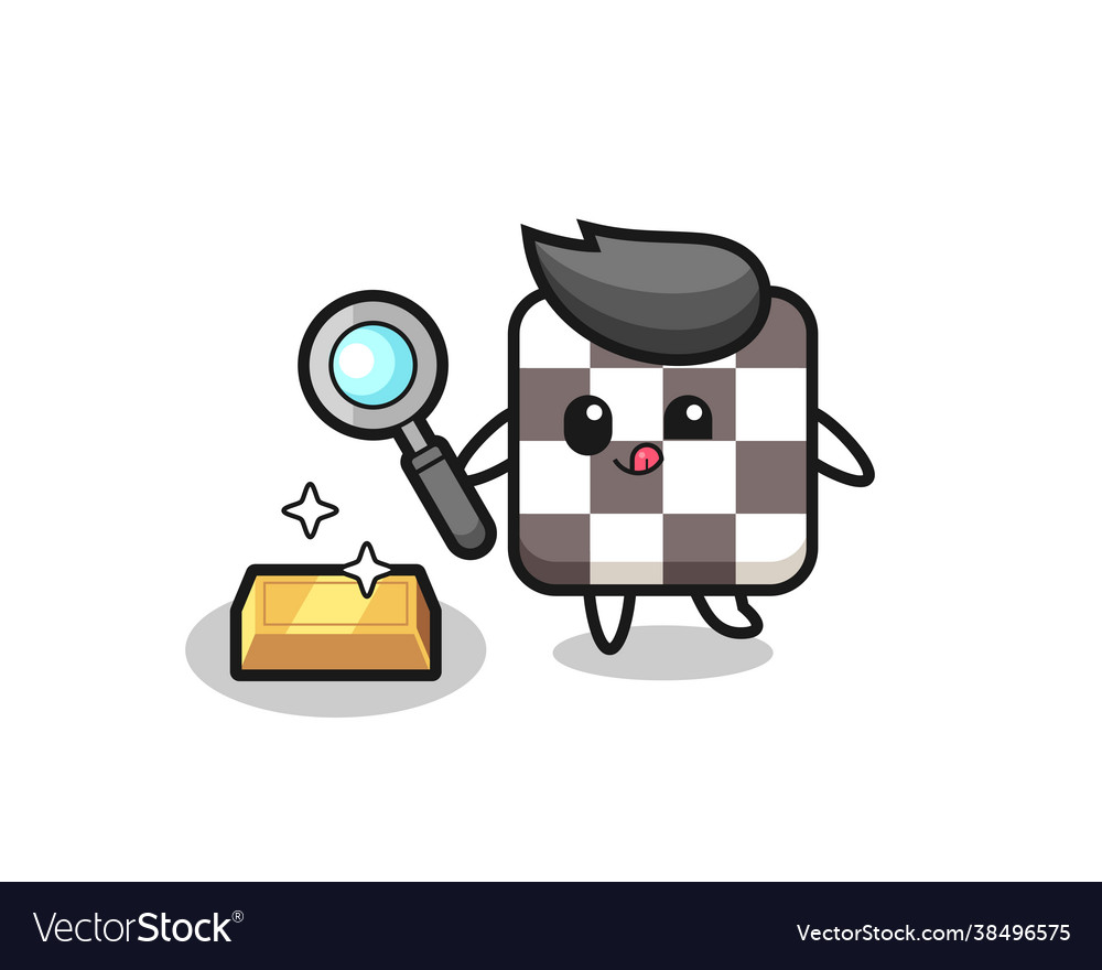Chess board character is checking Vector Image Chess board character is checking