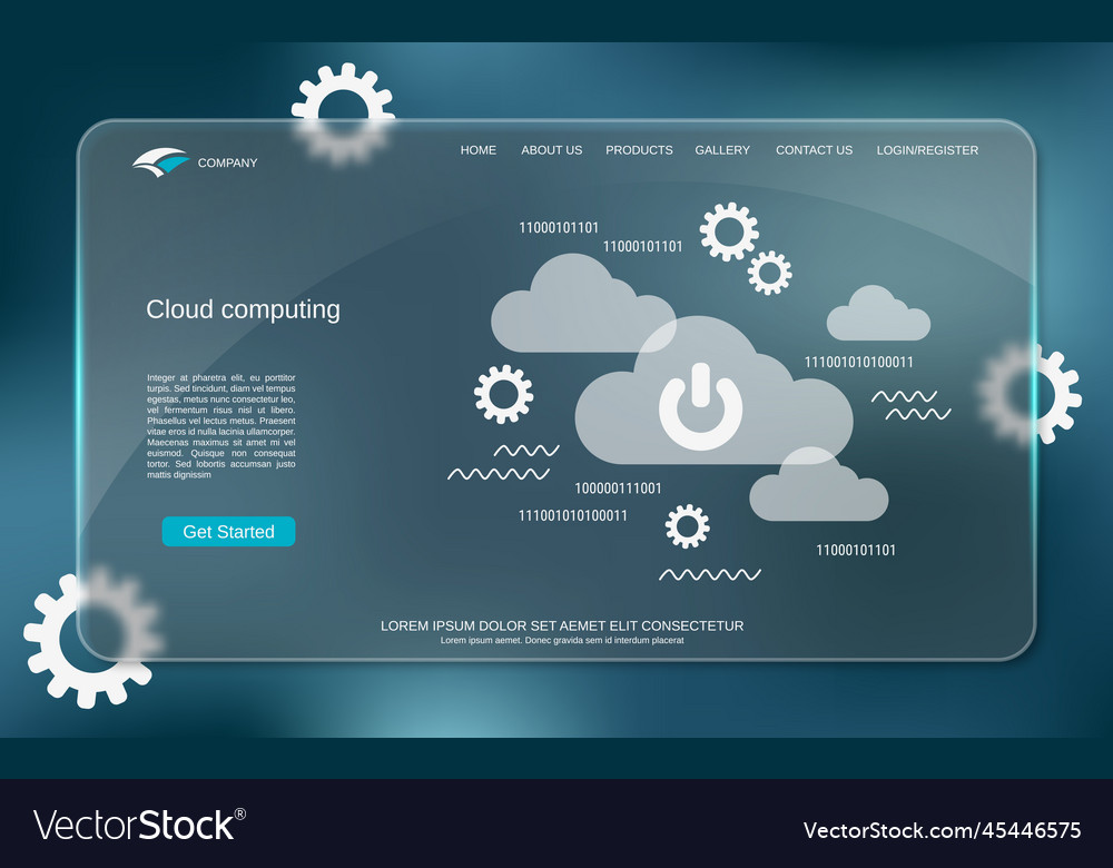 Cloud computing concept