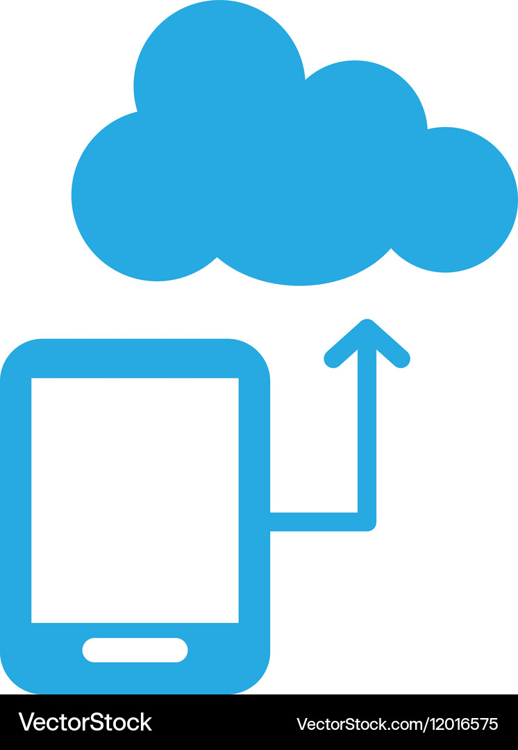 Cloud storage design Royalty Free Vector Image