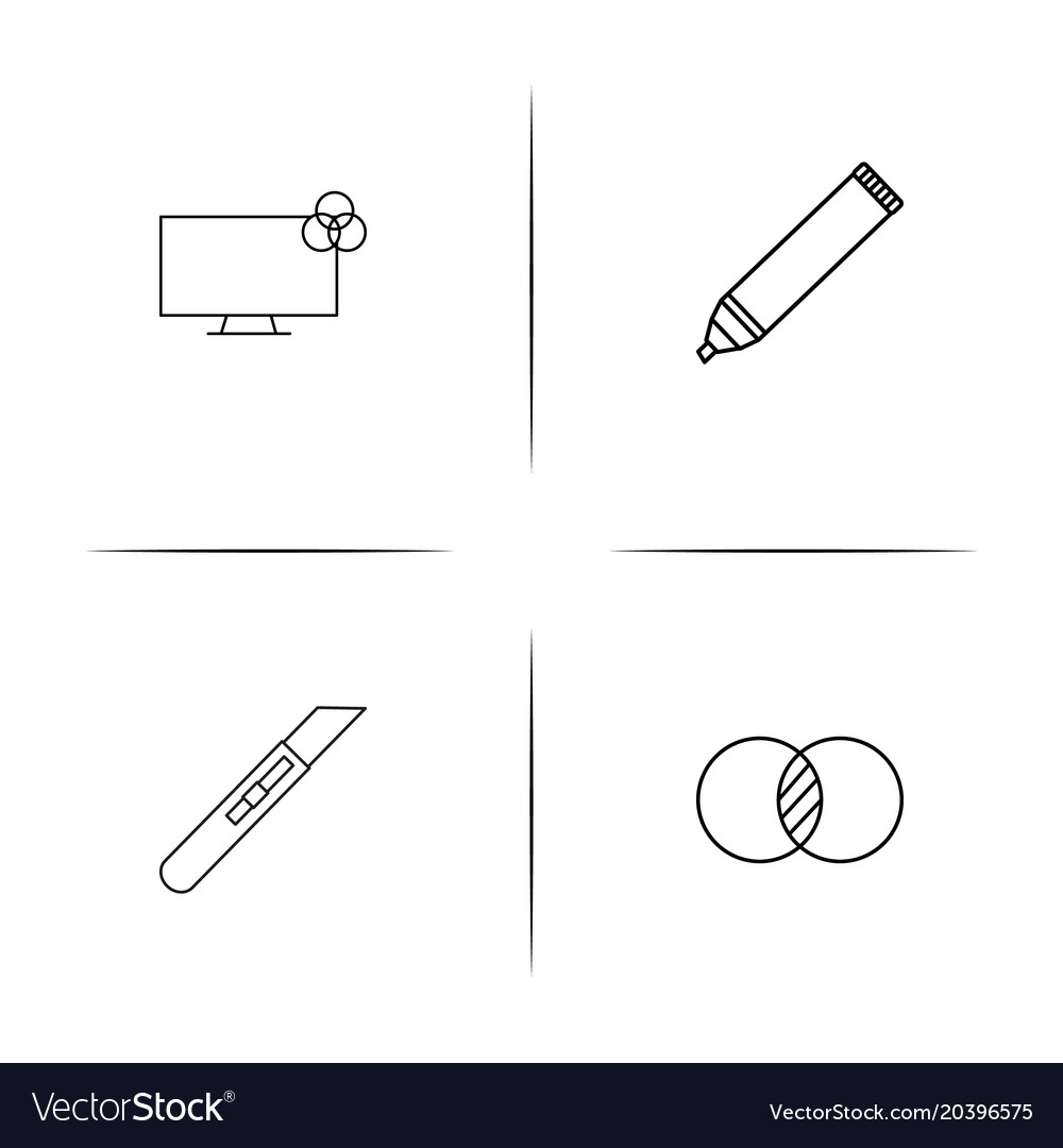 Creative process and design simple linear icon