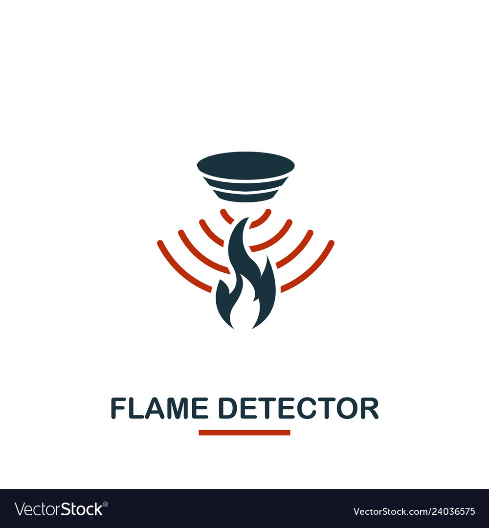Flame Detector Icon - Sensor Collection