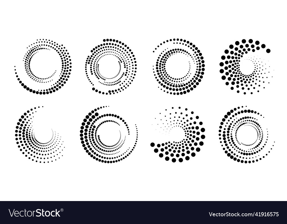 Halftone Circle Patterns