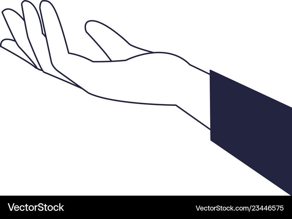 Human hand cartoon Royalty Free Vector Image - VectorStock