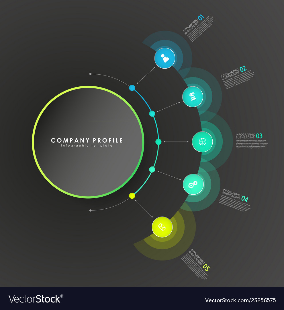Infographic colorful milestones time line