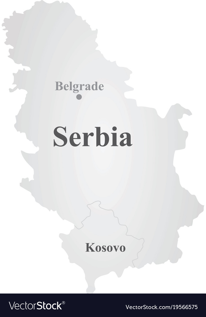 Republic of serbia map