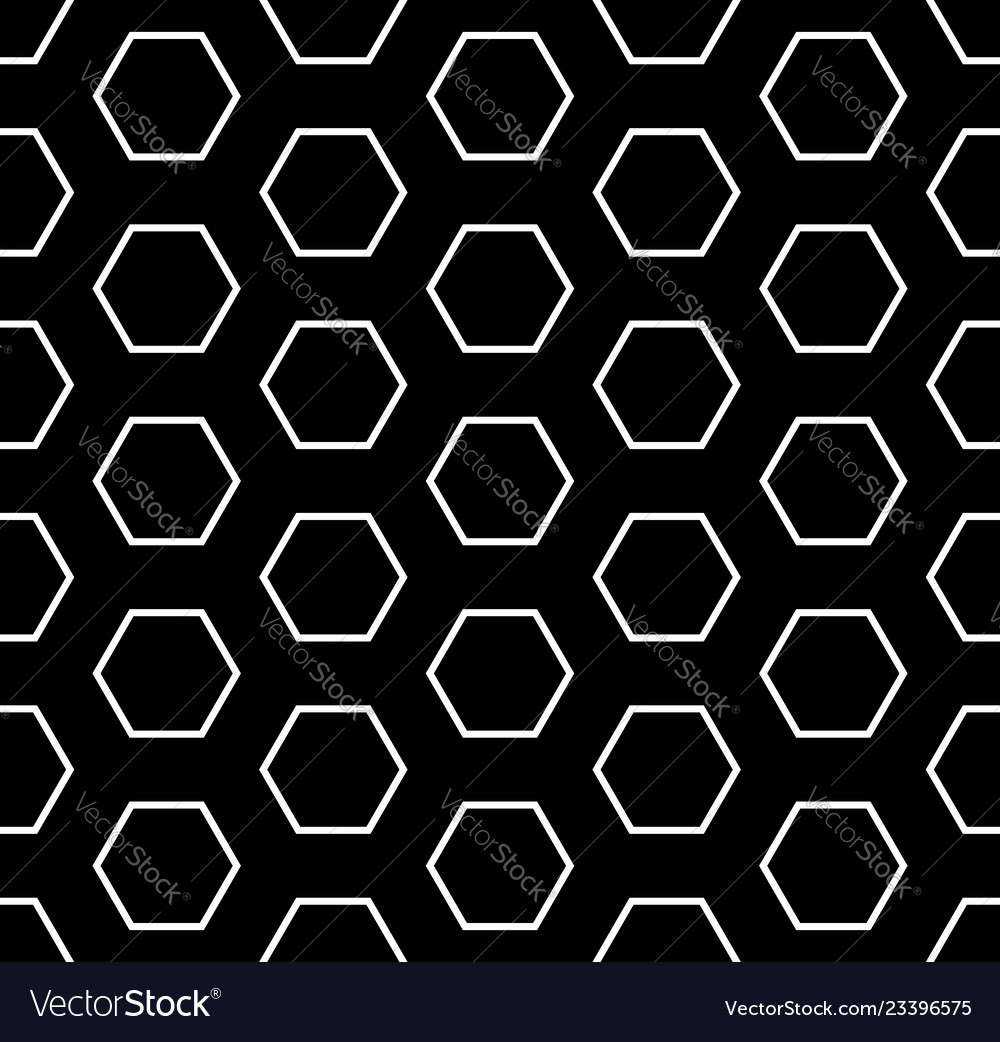 Seamless hexagons pattern