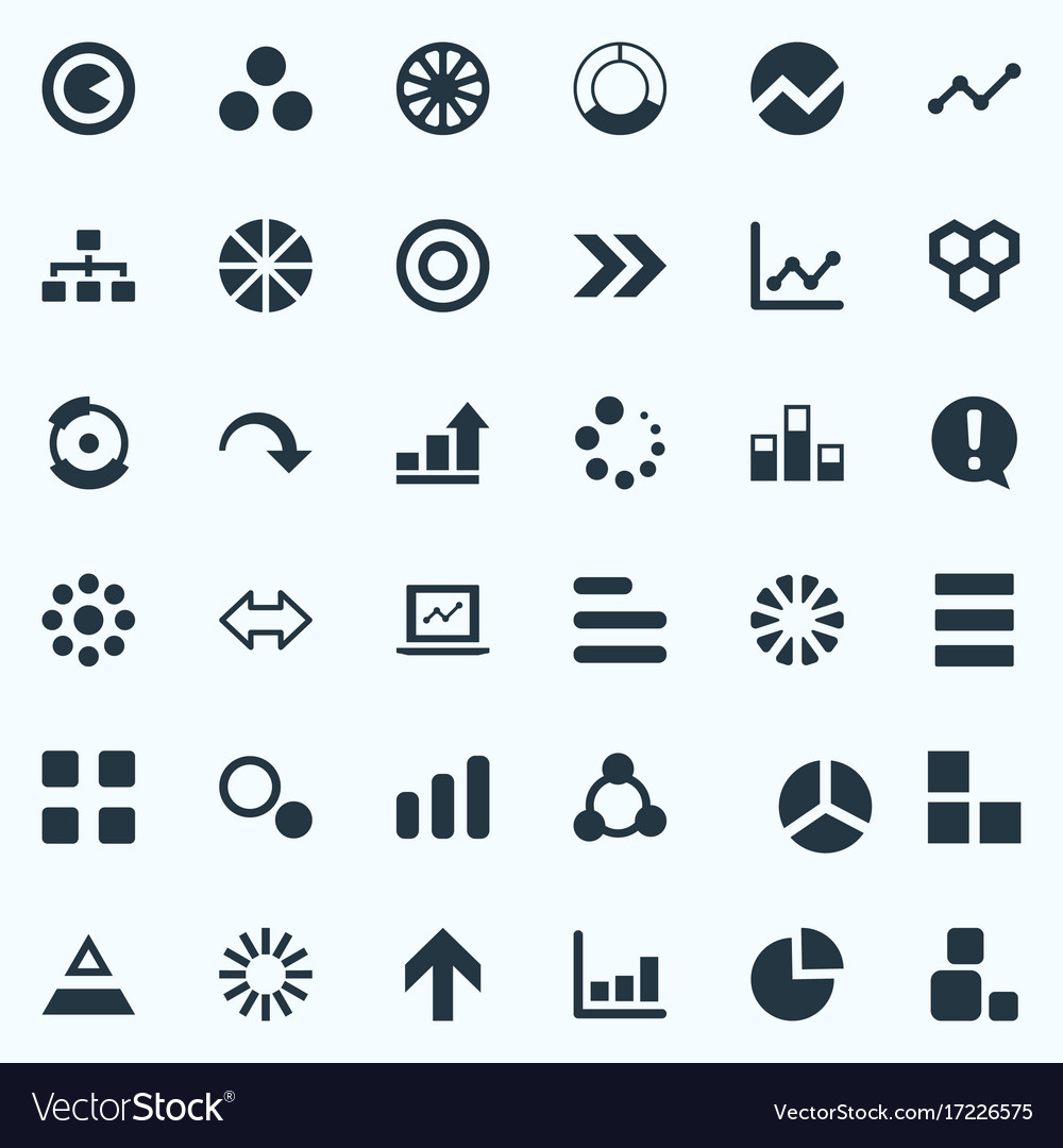 Set of simple icons element