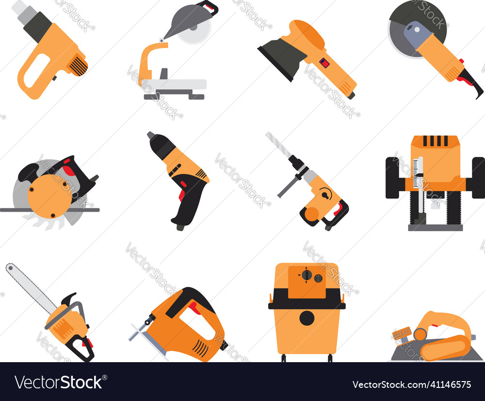 Tools icon set Royalty Free Vector Image - VectorStock