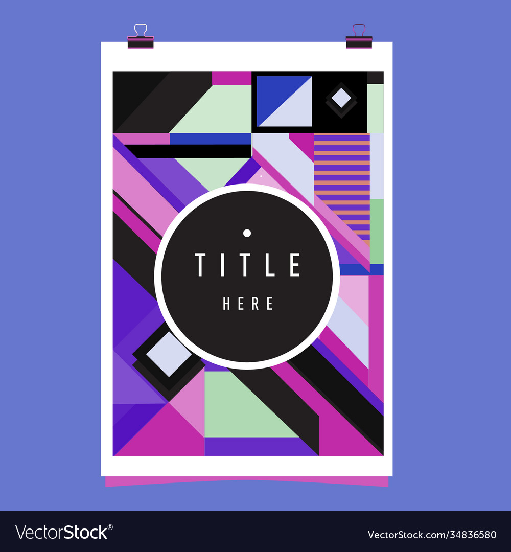 Abstract colorful geometric pattern background Vector Image Abstract colorful geometric pattern background