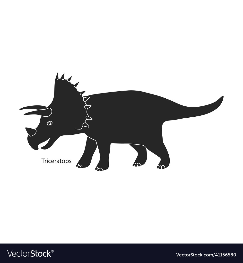 Ancient dinosaur iconblack icon Vector Image Ancient dinosaur iconblack icon