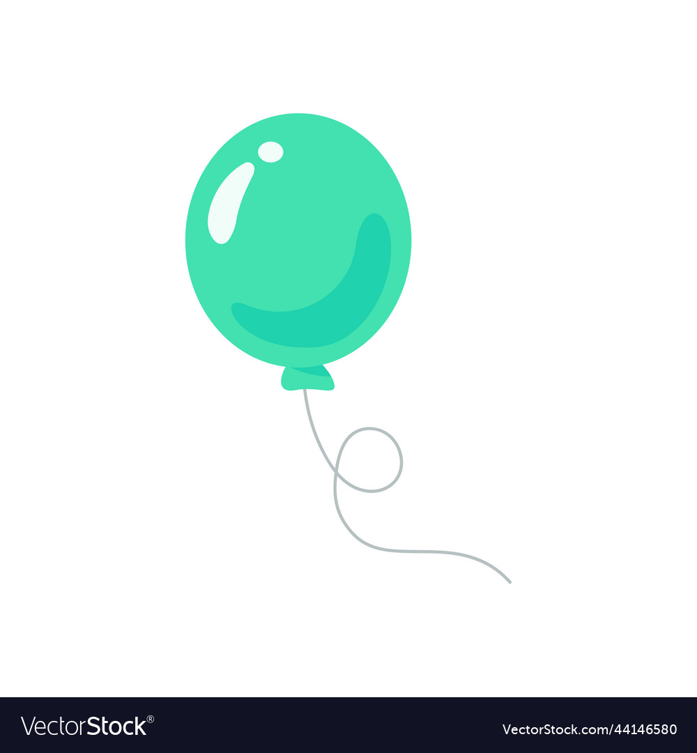 Balloon colorful balloons tied with string vector image Balloon colorful balloons tied with string