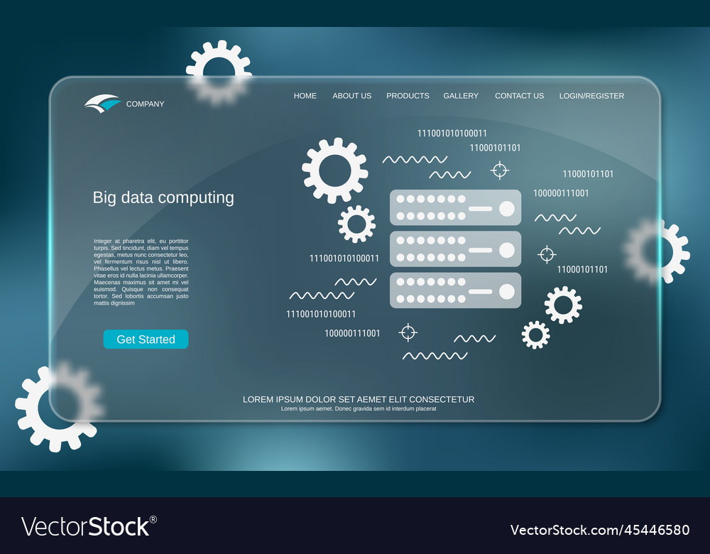 Big data computing concept vector image Big data computing concept