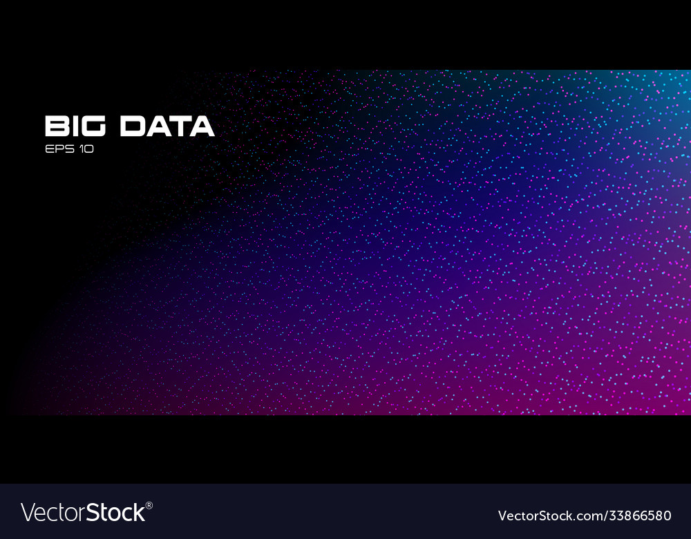 Big data visualization abstract background vector image Big data visualization abstract background