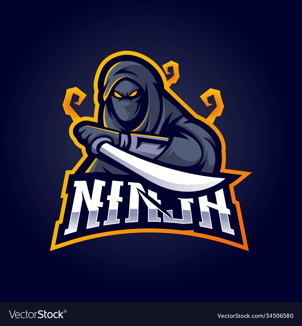 Ninja Game Logo Design Ninja Gaming Logo Images Stock Vectors Stock  Illustration - Download Image Now - iStock