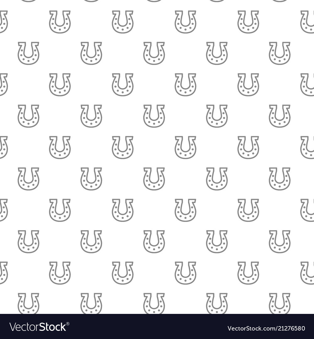 Simple horseshoe seamless pattern with various