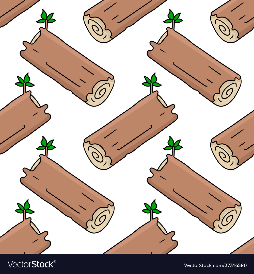 Tree trunk seamless textile print repeat pattern