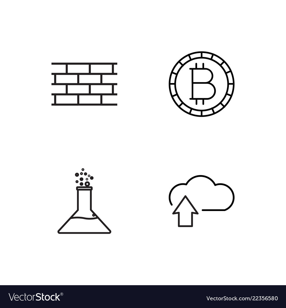 Web simple outlined icons set vector image Web simple outlined icons set