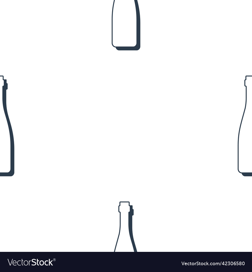 Wine bottles seamless pattern line art style Vector Image Wine bottles seamless pattern line art style
