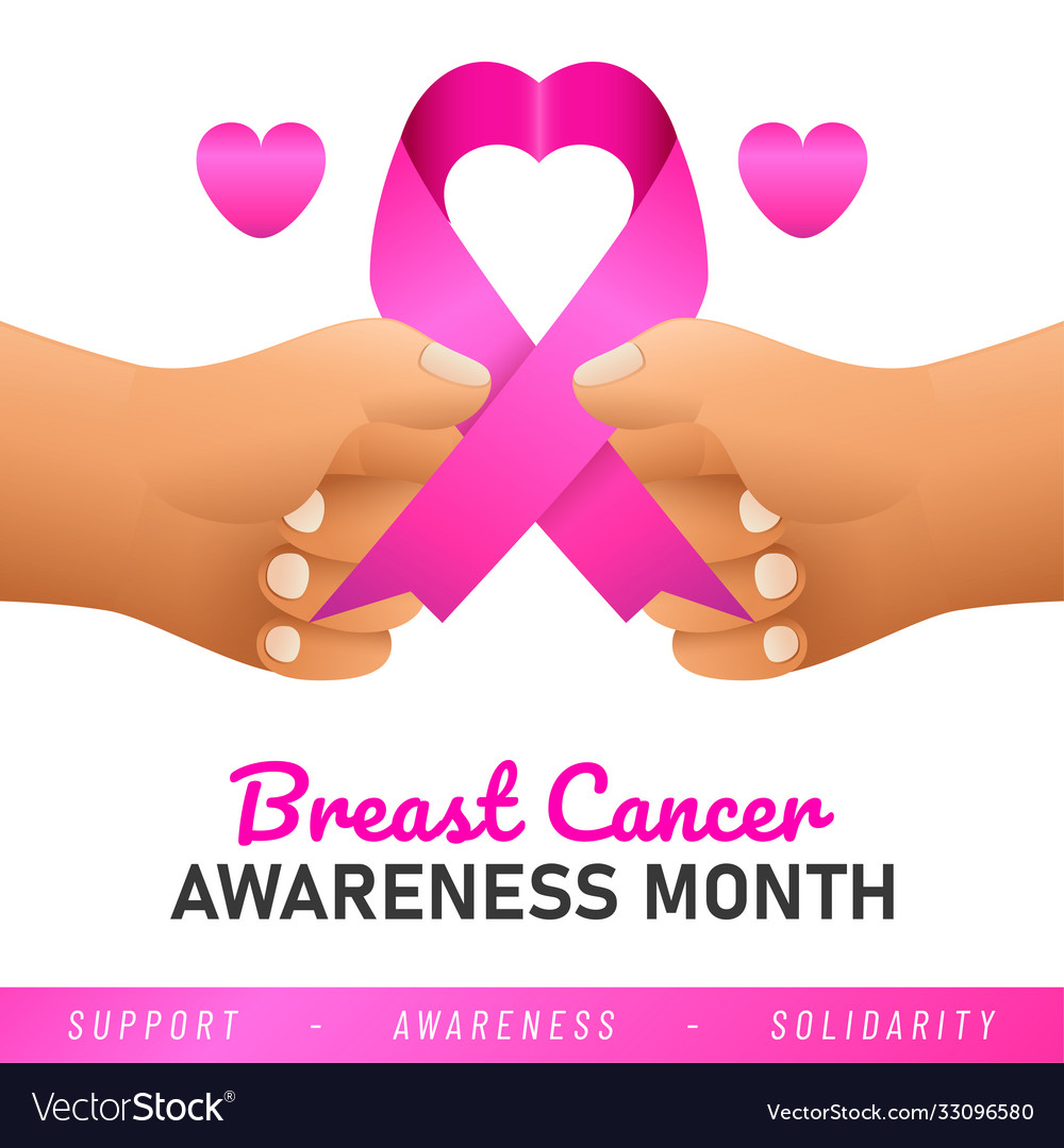 World Breast Cancer Poster Web Banner Royalty Free Vector 5564