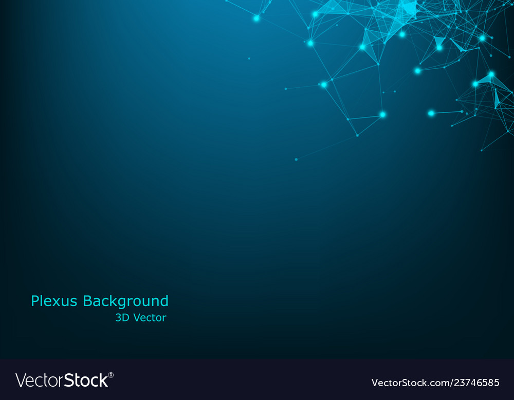 Abstract plexus background with connected lines vector image Abstract plexus background with connected lines