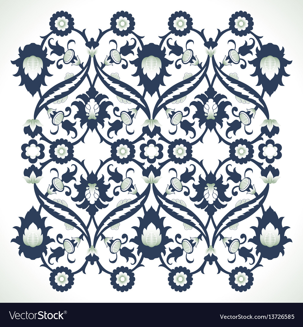 Arabesque vintage ornate rand elegant floral vector image Arabesque vintage ornate rand elegant floral