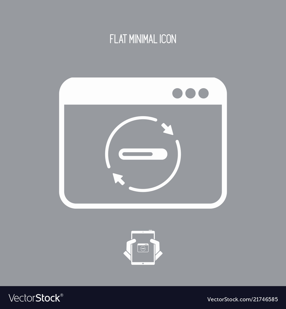 Bar progress computer icon