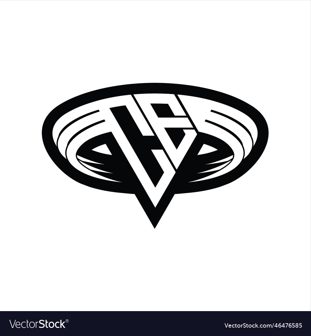 Ce logo monogram with triangle shape slice