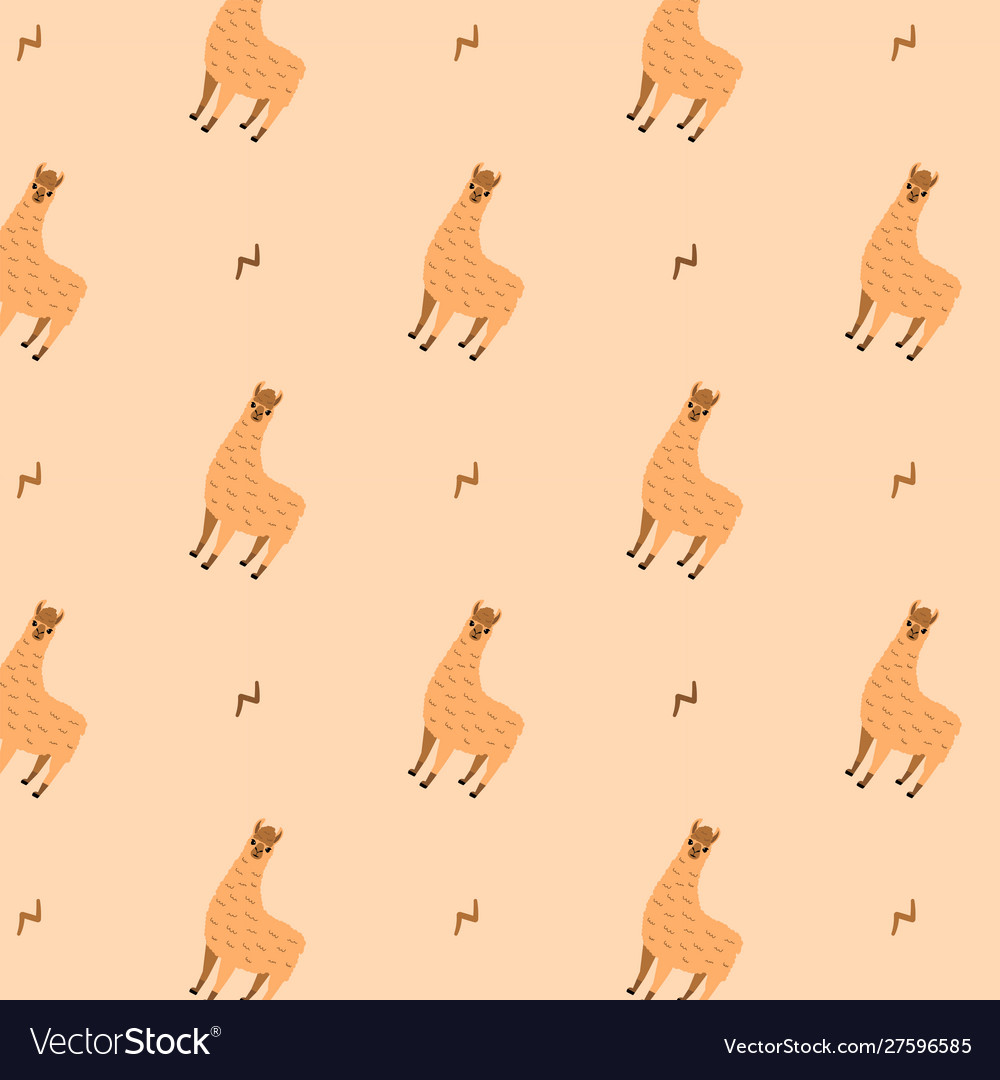 Charming Llama Pattern