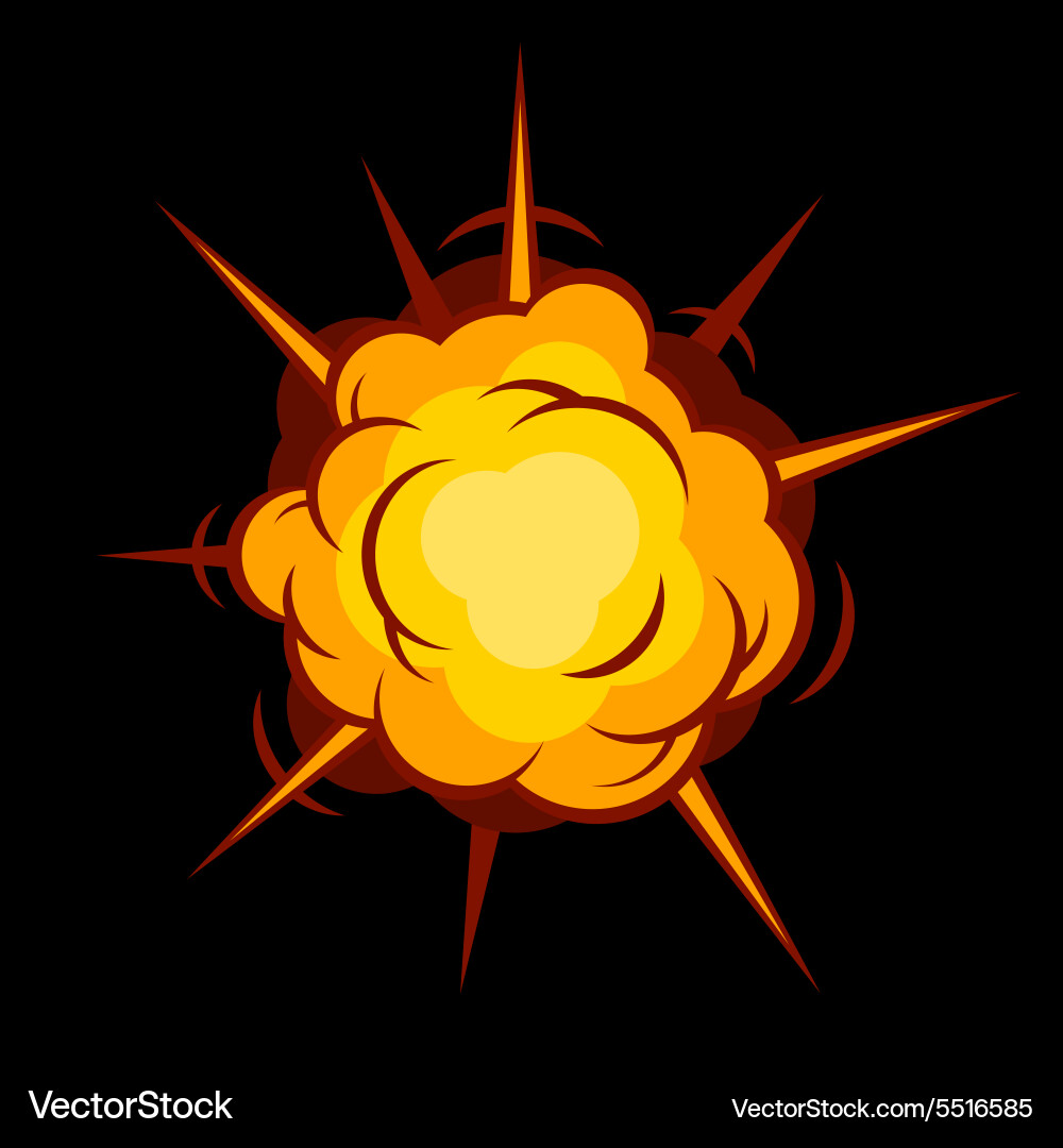 Comic Boom Explosion Royalty Free Vector Image