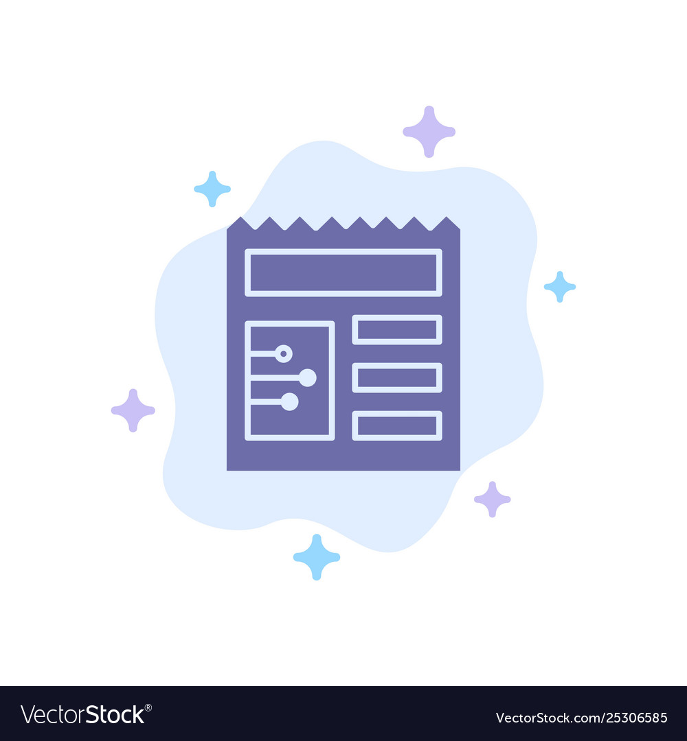 Document basic ui blue icon on abstract cloud