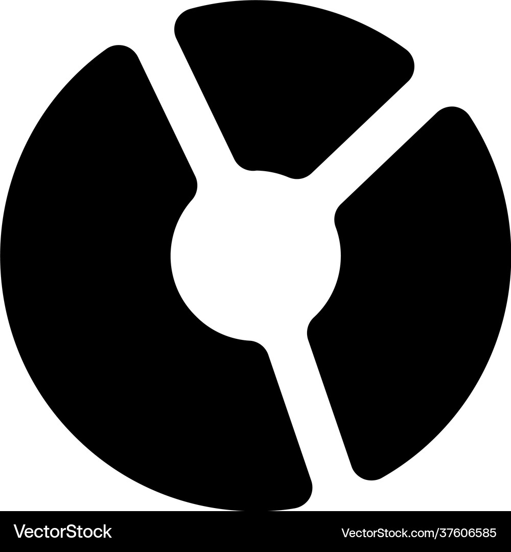 Donut chart Royalty Free Vector Image - VectorStock
