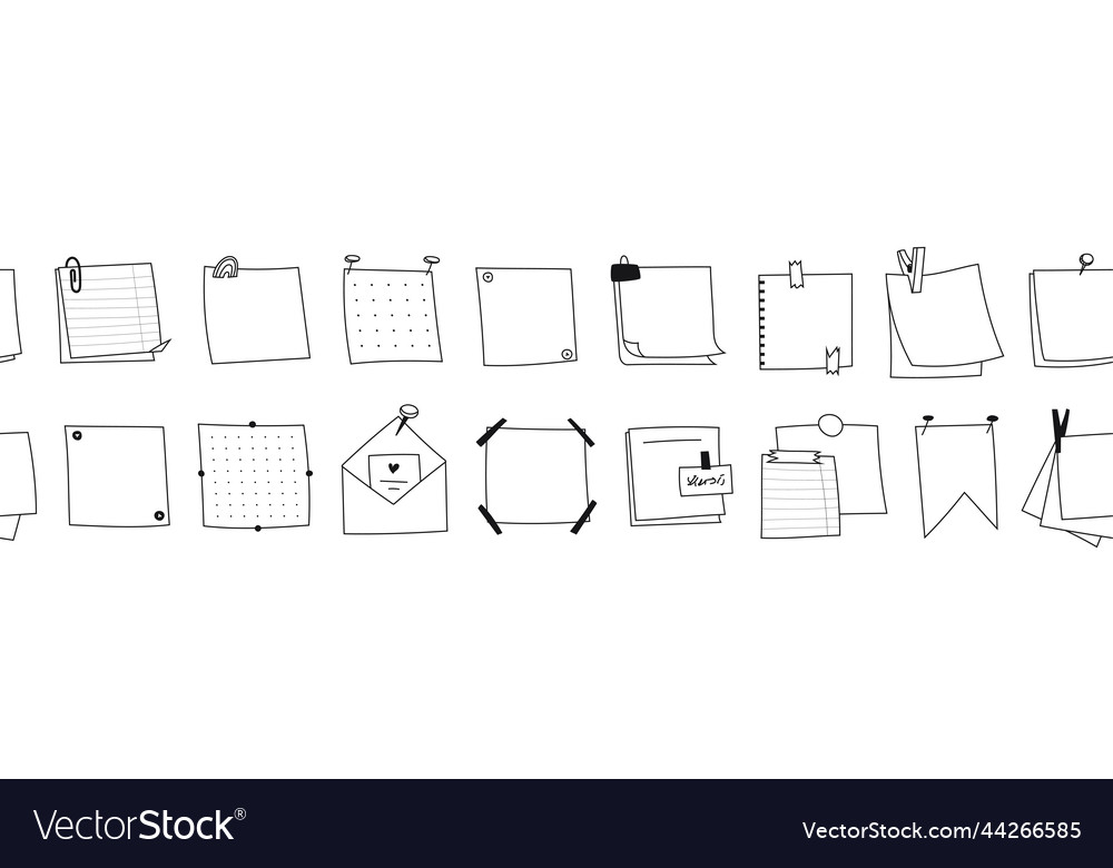 Hand-Drawn Memo Notepad Set