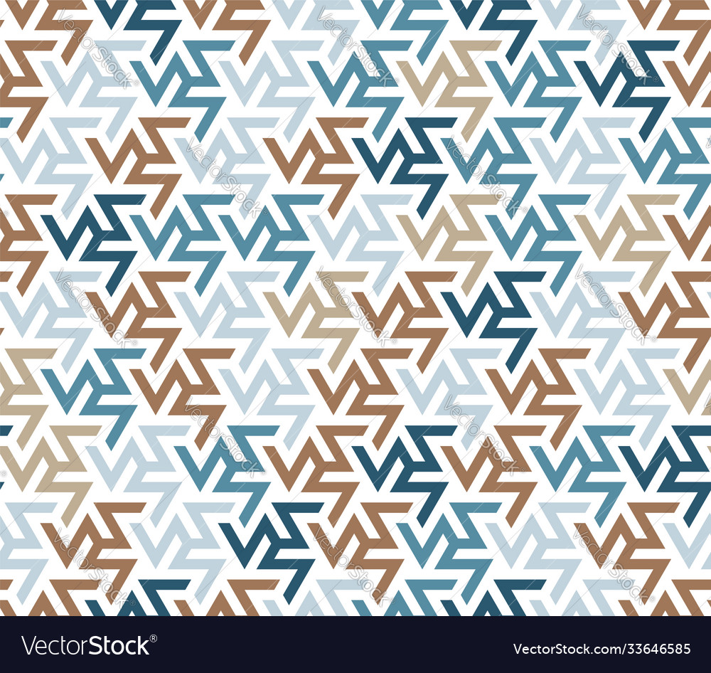 Iranian zigzag color mix pattern seamless Vector Image Iranian zigzag color mix pattern seamless