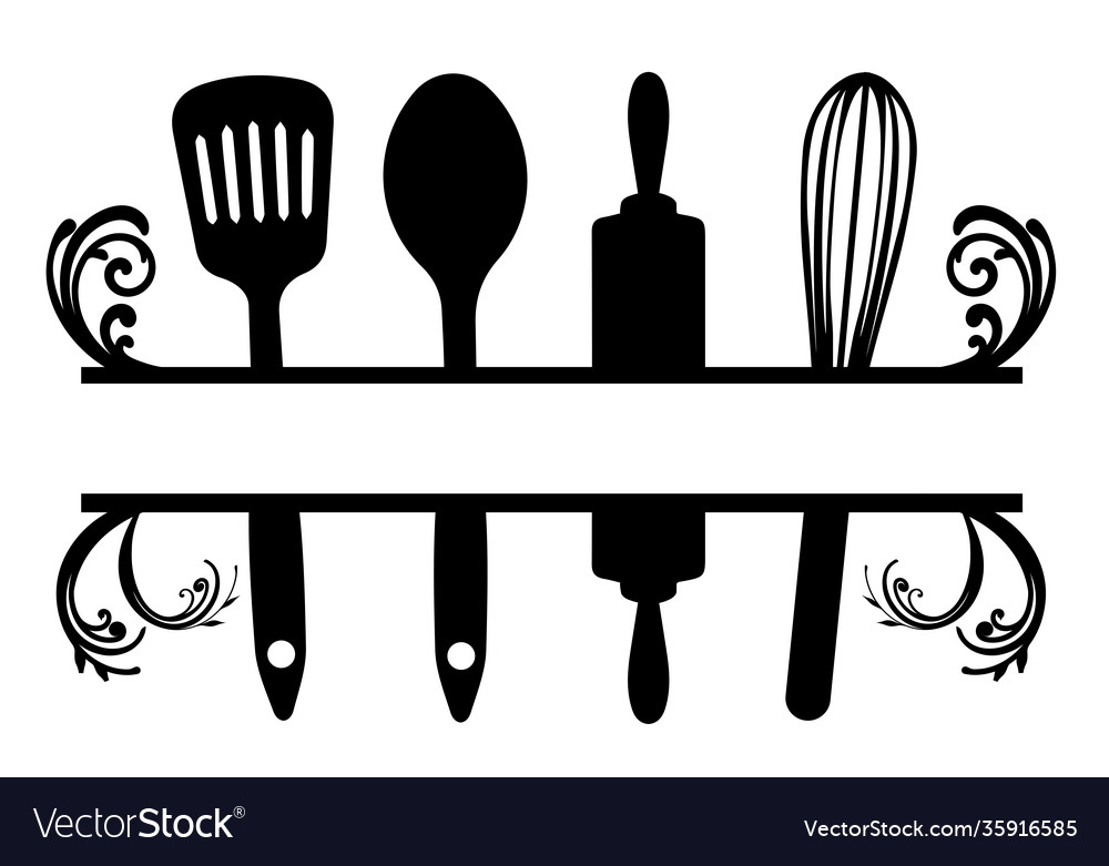 Kitchen utensils Royalty Free Vector Image - VectorStock